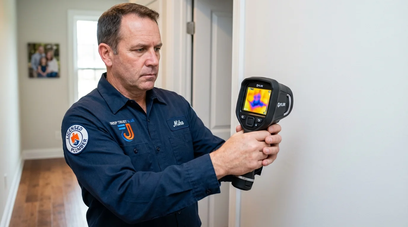 Thermal imaging leak detection by Johns Plumbing LLC in Locust Grove